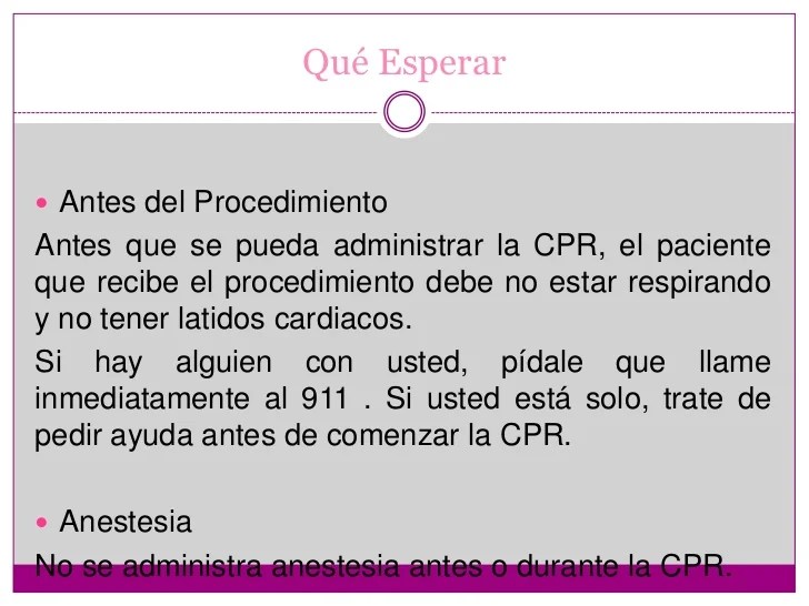 Examen de cpr en español