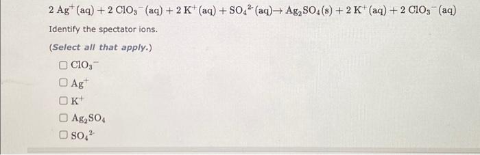 Net ionic equation for agno3 and k2so4