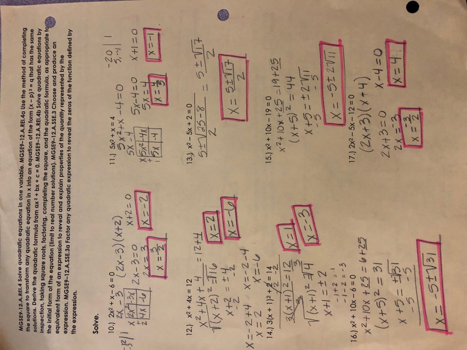 Geometry review packet #1 gina wilson