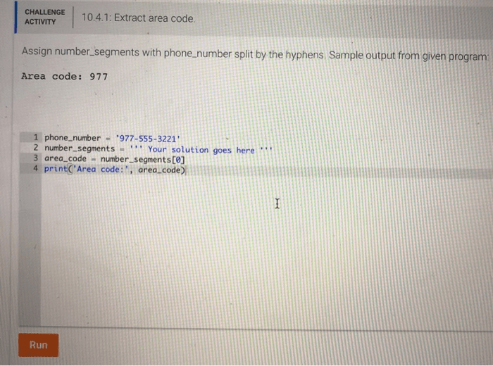 Assign number_segments with phone_number split by the hyphens.