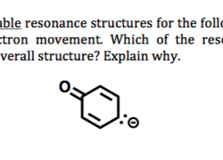 Resonance structures reasonable draw shown process accurately describes term solved show below which most transcribed problem text been has